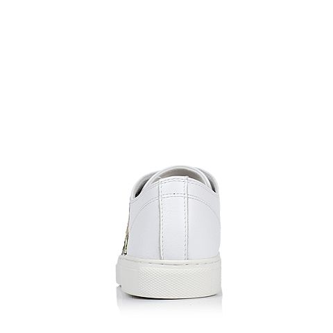 Teenmix/天美意春专柜同款白色牛皮女单鞋AO321AM7
