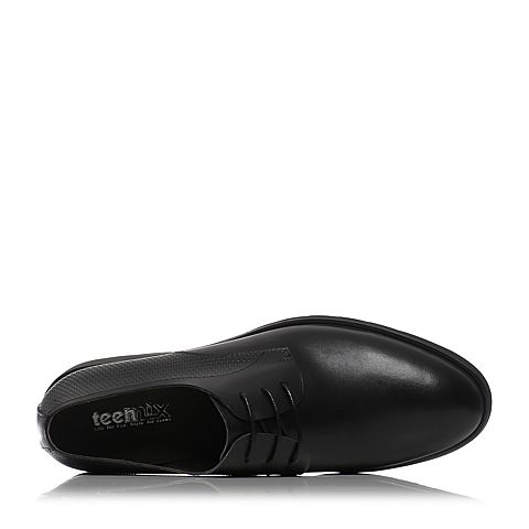 Teenmix/天美意夏季专柜同款黑色牛皮简约舒适德比鞋男休闲鞋男鞋3CY02BM7