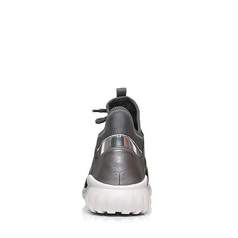 Teenmix/天美意秋专柜同款银色厚底运动风系带鞋女休闲鞋6Z526CM7