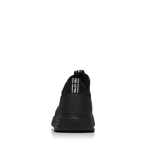 Teenmix/天美意冬黑色字母织带舒适平跟系带鞋男休闲鞋Y-750DM7