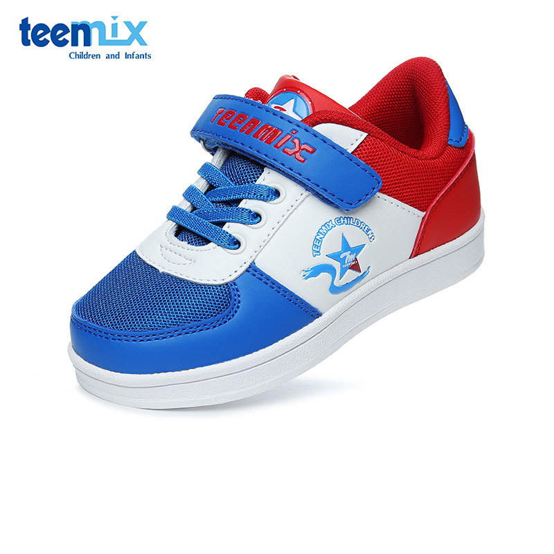 天美意（TEENMIX）17年秋冬季新款时尚男童简约款透气舒适百搭耐磨运动鞋DX0290