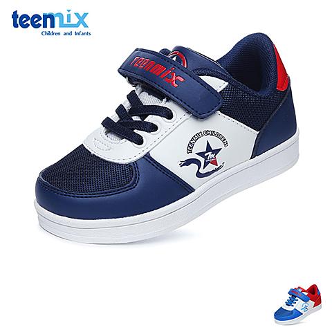 天美意（TEENMIX）17年秋冬季新款时尚男童简约款透气舒适百搭耐磨运动鞋DX0290