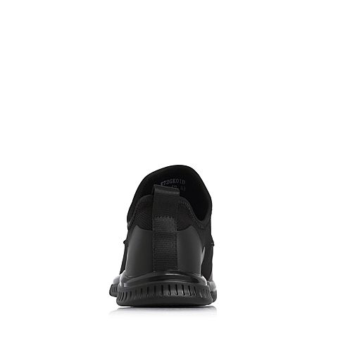 Teenmix/天美意春专柜同款黑色织物街头风平跟男休闲鞋2GK01AM8