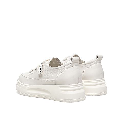 Teenmix/天美意2021春新款商场同款韩版小白鞋简约厚底女休闲鞋AZ151AM1