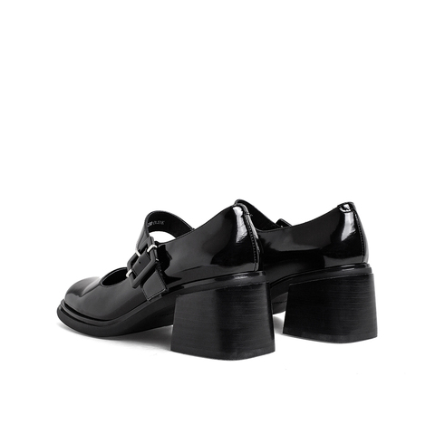 Teenmix/天美意2021秋新款商场同款复古玛丽珍单鞋女皮鞋CXA02CQ1