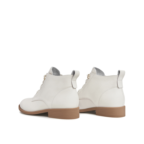 Teenmix/天美意2021冬新款商场同款秀气英伦时装马丁靴女皮短靴CO551DD1