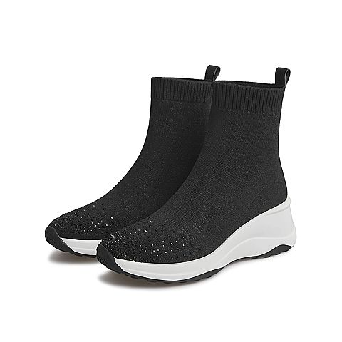 Teenmix/天美意2021冬新款商场同款时尚休闲女短靴BB571DD1