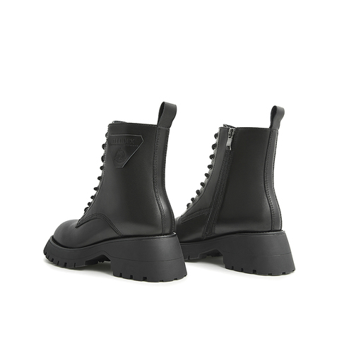 Teenmix/天美意2021冬商场同款简约英伦风马丁靴单绒女皮中靴BC081DD1