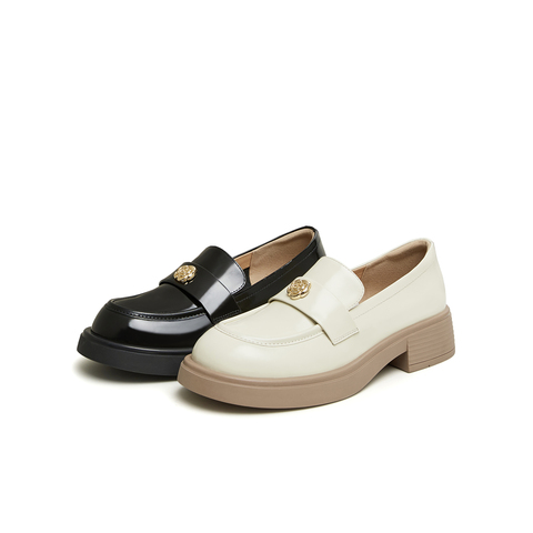 天美意2024春新款深口一脚蹬休闲百搭通勤日常女乐福鞋KE020AM4