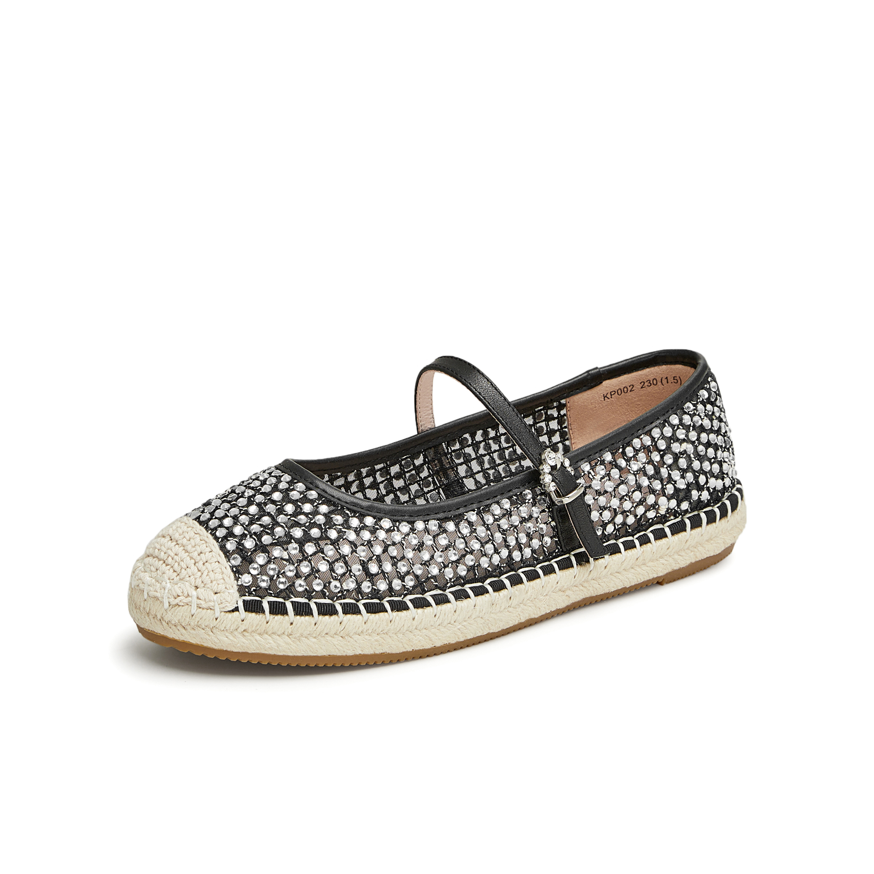 天美意2024夏新款透气编织日常百搭通勤休闲女渔夫鞋KP002BQ4