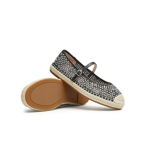 天美意2024夏新款透气编织日常百搭通勤休闲女渔夫鞋KP002BQ4