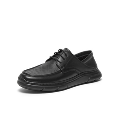 天美意2024夏新款商场同款舒适商务休闲系带男正装皮鞋3QH01BM4