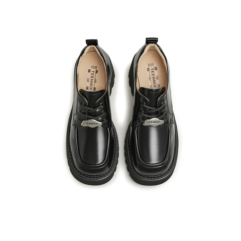 天美意2024春新款商场同款复古学院时尚百搭女英伦鞋CHO30AM4