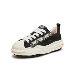 天美意2024春新款溶解底珍珠小香风百搭帆布鞋女休闲鞋KJ001AM4