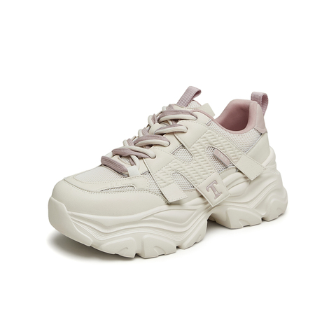 天美意2024秋新款商场同款厚底增高运动休闲鞋女老爹鞋BJ331CM4