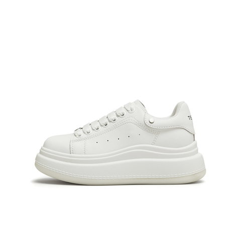 天美意2024秋新款时尚百搭厚底休闲运动潮流女小白鞋KB046CM4