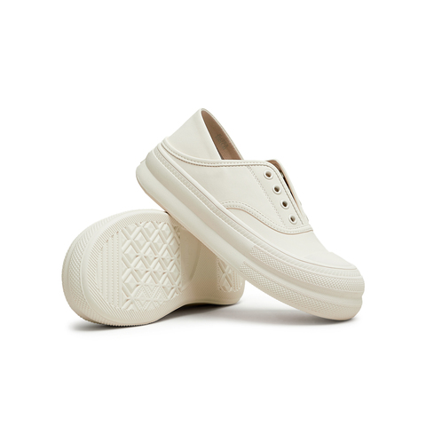 天美意2024秋新款商场同款缎面印花一脚蹬小白鞋女休闲鞋KJ003CM4