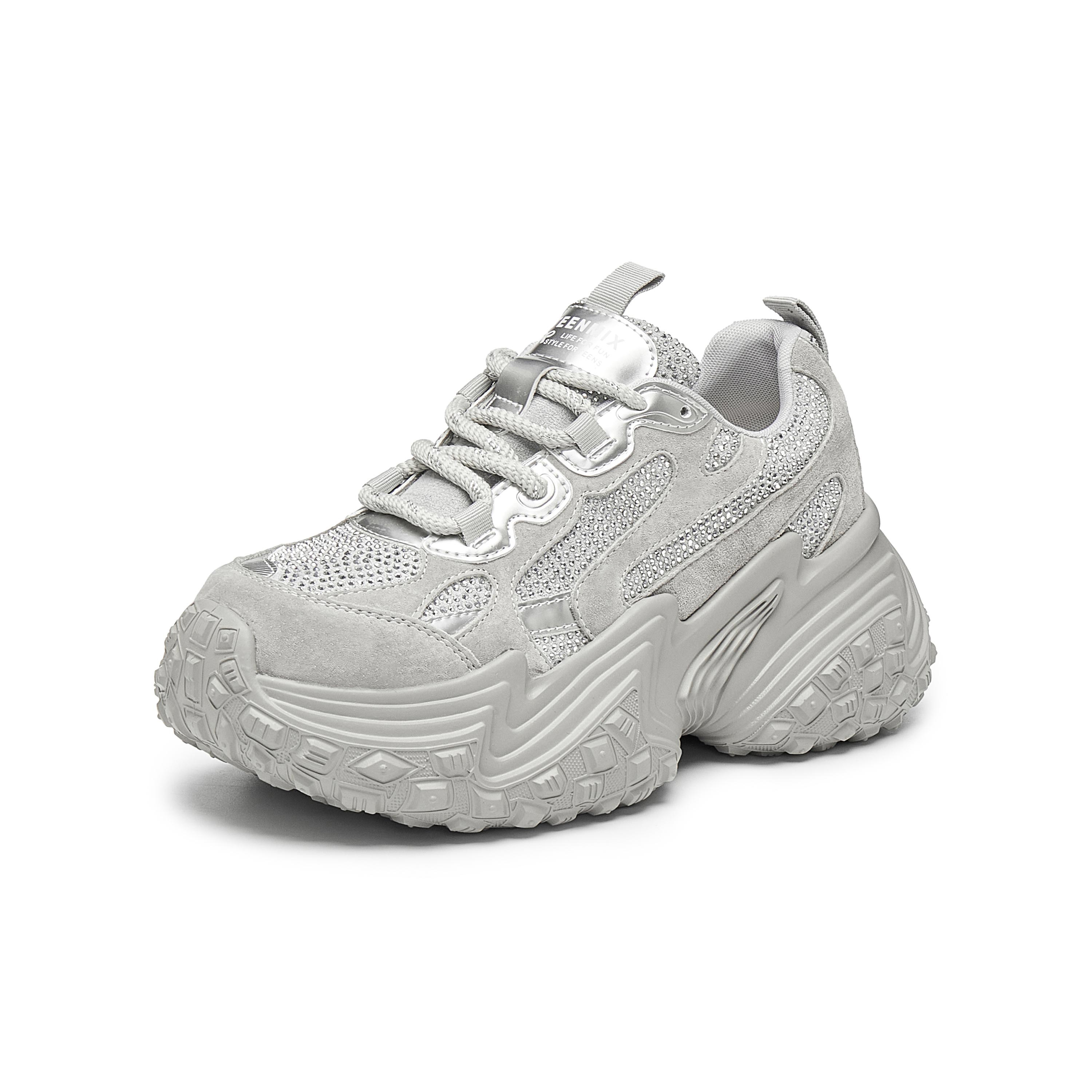 天美意2025春新款厚底增高时尚百搭老爹鞋女休闲鞋KG056AM5