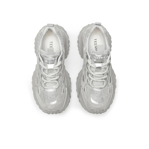 天美意2025春新款厚底增高时尚百搭老爹鞋女休闲鞋KG056AM5