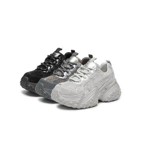 天美意2025春新款厚底增高时尚百搭老爹鞋女休闲鞋KG056AM5