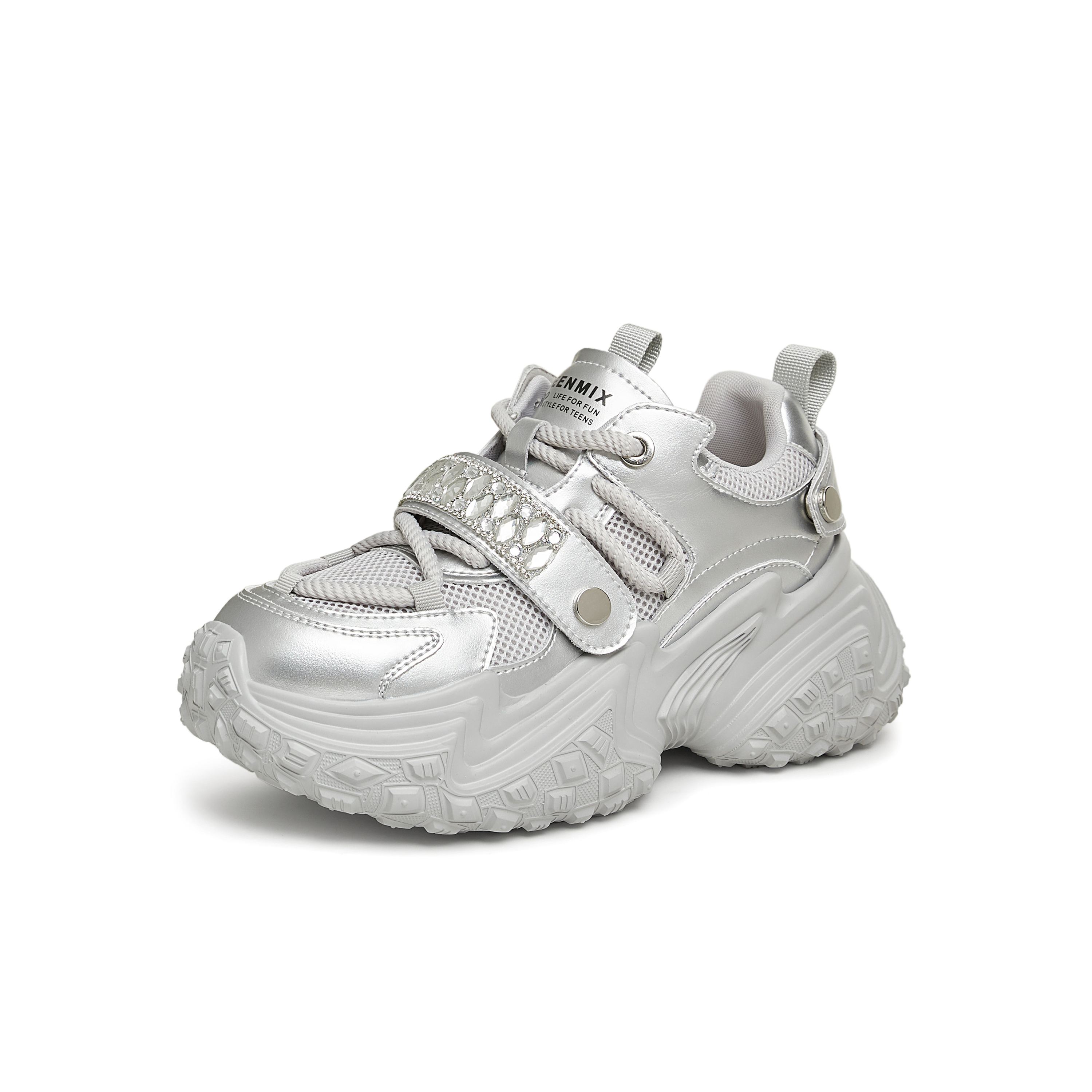 天美意2025春新款厚底增高运动老爹鞋时尚潮流女休闲鞋KG061AM5