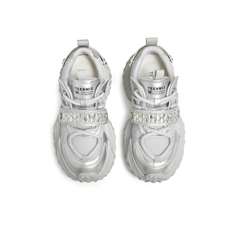 天美意2025春新款厚底增高运动老爹鞋时尚潮流女休闲鞋KG061AM5