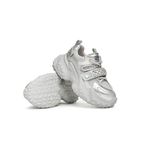 天美意2025春新款厚底增高运动老爹鞋时尚潮流女休闲鞋KG061AM5