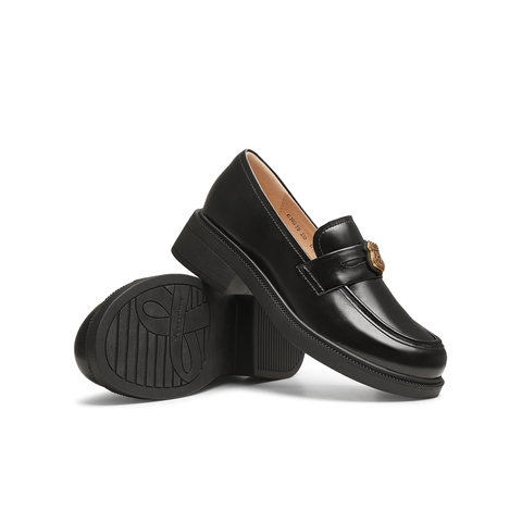 天美意2025春新款商场同款日系jk百搭女学院乐福鞋CNG30AA5