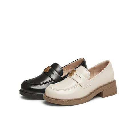 天美意2025春新款商场同款日系jk百搭女学院乐福鞋CNG30AA5