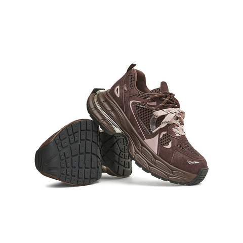 天美意2025春新款厚底休闲系带双鞋带复古增高女老爹鞋KD072AM5