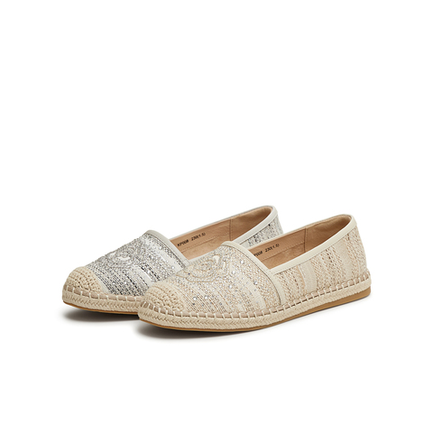 天美意2025夏新款时尚百搭平底一脚蹬休闲懒人女渔夫鞋KP008BA5