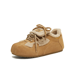 天美意2025冬新款厚底复古休闲保暖百搭女休闲鞋BL951DM5