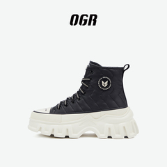 OGR屾系列 太空棉版机甲厚底高帮硫化鞋