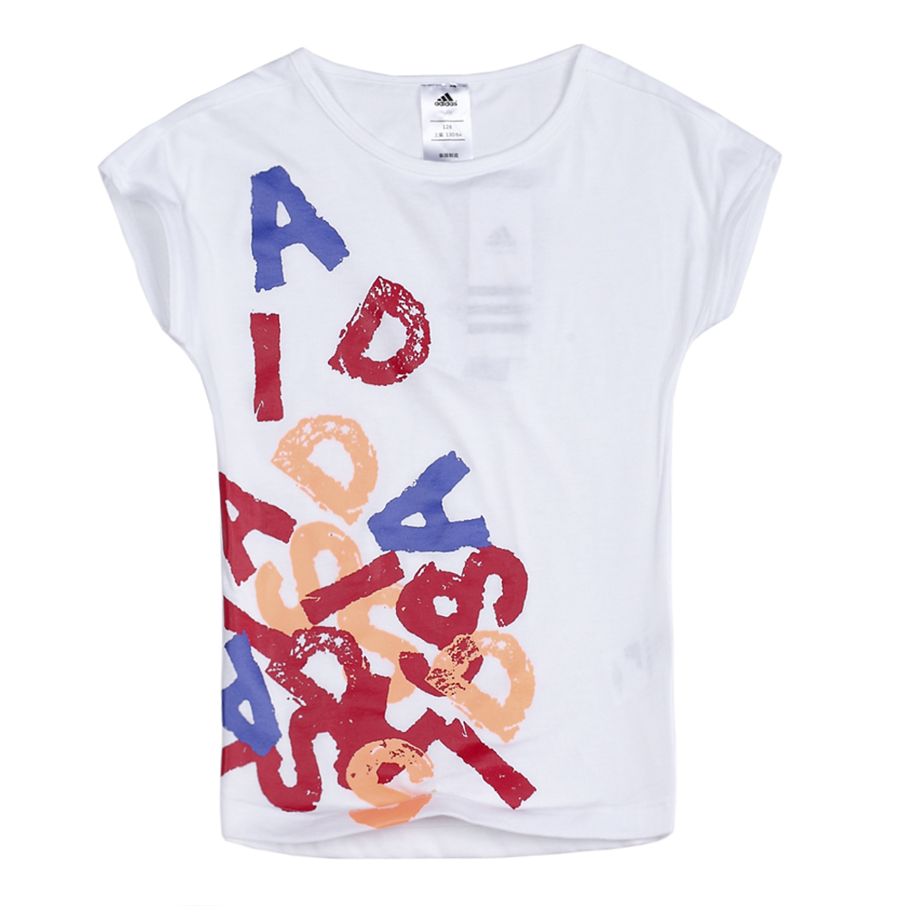 adidas阿迪达斯专柜同款女童ROCK IT系列短袖T恤S21668