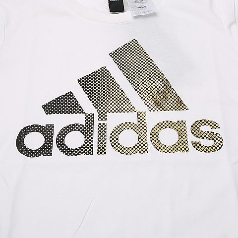 adidas阿迪达斯女子GFX T FOIL LOGO圆领短T恤CX5163