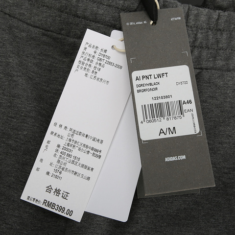 adidas阿迪达斯男子AI PNT LWFT针织长裤DY8700