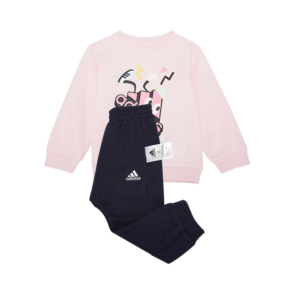 Adidas Kids阿迪达斯小童2022女婴童IN F LS TEE SET长袖针织套服HS1020
