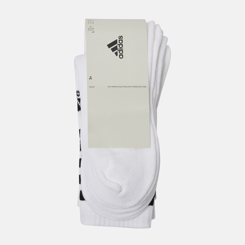 adidas阿迪达斯2025中性3S C SPW CRW 3P长袜优惠装HT3458
