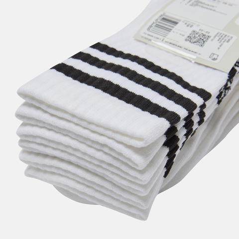 adidas阿迪达斯2025中性3S C SPW CRW 3P长袜优惠装HT3458