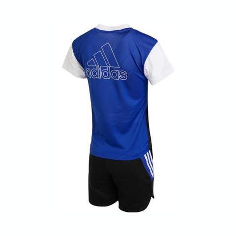 adidas kids阿迪达斯小童2023男小童LK LOGO TEE SET短袖针织套服IA8254