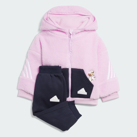 adidas kids阿迪达斯小童2023女婴童IN WARM FZ SET长袖针织套服IQ1348