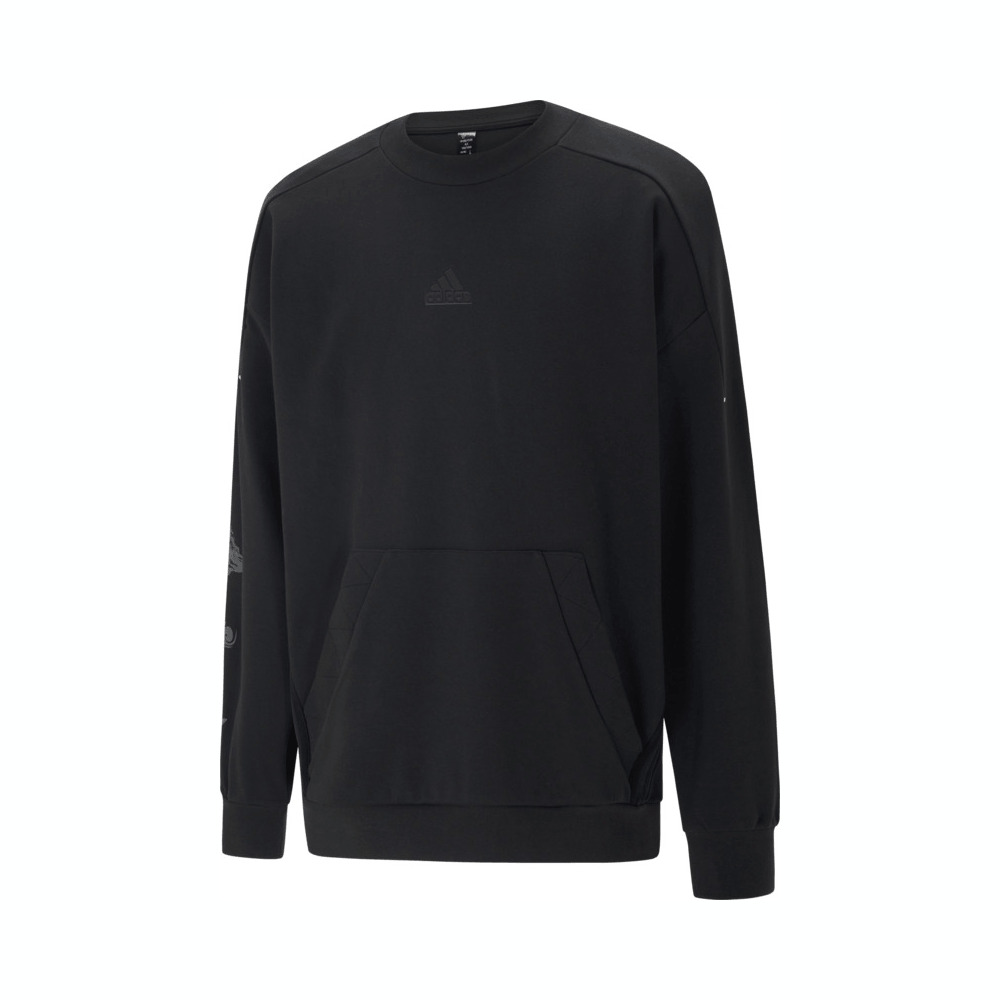 adidas阿迪达斯2023男子M FUSTL SWEAT 5针织无帽卫衣IM9084