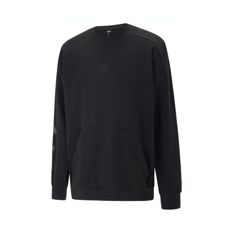 adidas阿迪达斯2023男子M FUSTL SWEAT 5针织无帽卫衣IM9084