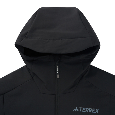 adidas阿迪达斯2025女子W S.S BRUSH JKT梭织连帽外套IS0304