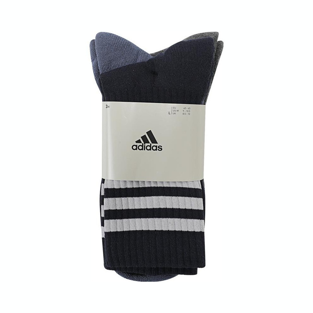 adidas阿迪达斯2025中性3S C SPW CRW 3P长袜优惠装IP2639