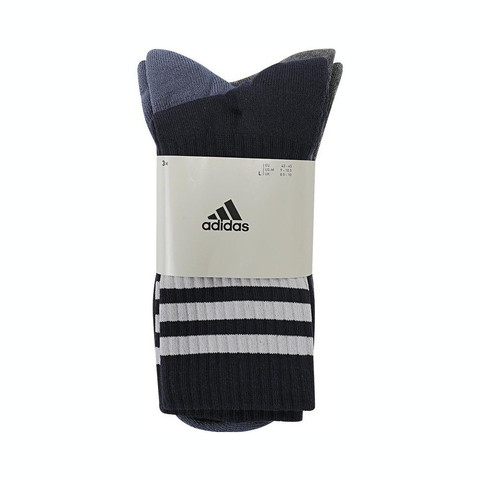 adidas阿迪达斯2025中性3S C SPW CRW 3P长袜优惠装IP2639