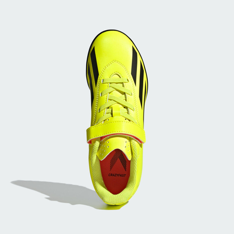 adidas kids阿迪达斯小童2024男小童X CRAZYFAST CLUB H&L TF J足球鞋IF0716