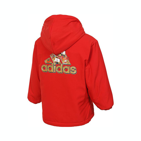 adidas kids阿迪达斯小童2024男小童LK REV WARM JKT梭织外套JF3852