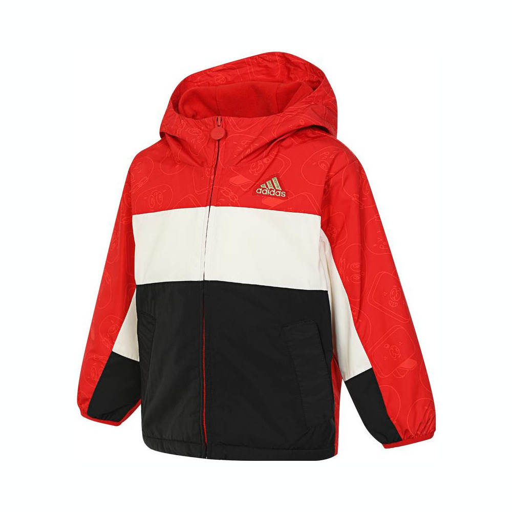 adidas kids阿迪达斯小童2024男小童LK WARM UB JKT梭织外套JF3879