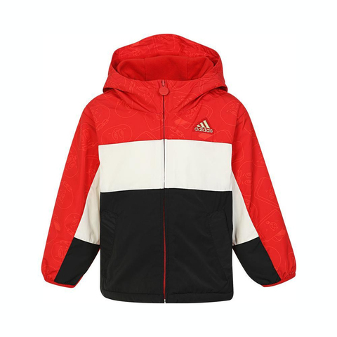 adidas kids阿迪达斯小童2024男小童LK WARM UB JKT梭织外套JF3879
